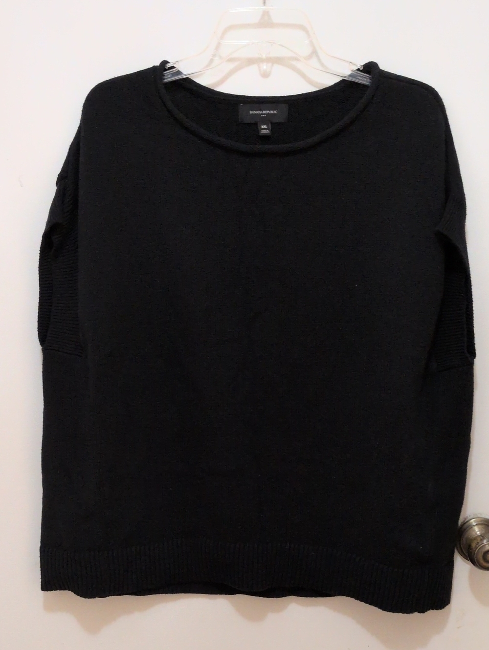 Banana Republic Black Crewneck Women's Sweater Size XXL